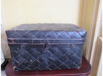 Antique Primitive Large Covered Basket