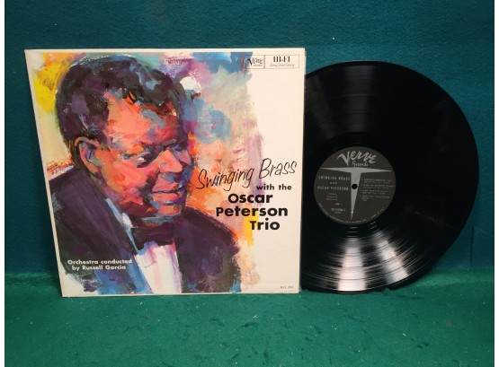Oscar Peterson Trio. Swinging Brass On Verve Records Mono. Vinyl Is Near Mint. Jacket Is Very Good Plus (Plus)