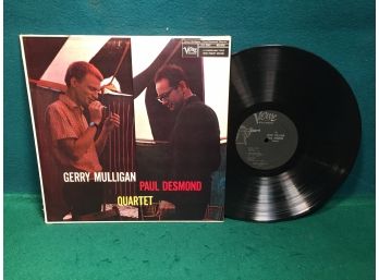 Gerry Mulligan Paul Desmond Quartet On Verve Clef Series Records Mono Deep Groove Vinyl Is Very Good Plus Plus