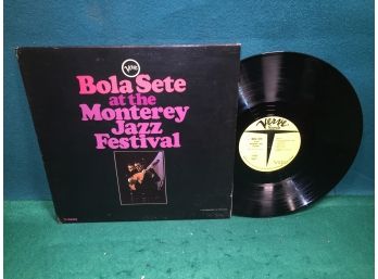Bola Sete AtThe Monterey Jazz Festival On Very Records Mono. Yellow Label Promo Vinyl Is Very Good Plus.
