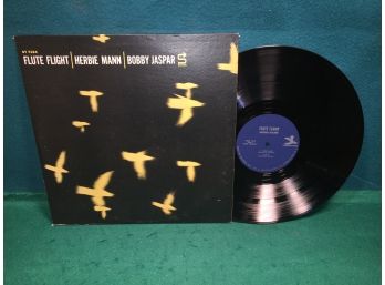 Herbie Mann. Bobby Jasper. Flute Flight On Prestige Records Mono. Heavy Platter Vinyl Is Very Good Plus Plus.