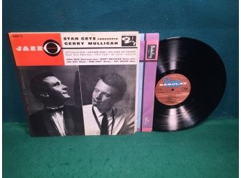 Stan Getz Meets Gerry Mulligan On French Import Verve Barclay Records Deep Groove Vinyl Is VG Plus Plus.