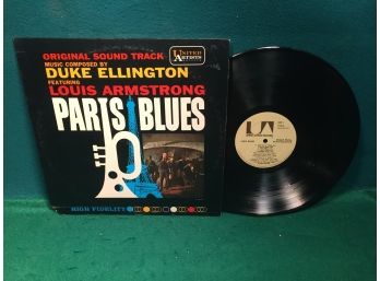 Duke Ellington. Louis Armstrong. Original Sound Track Paris Blues On United Arists Stereo.