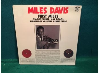 Miles Davis. First Miles. On Savoy Jazz. Sealed And Mint. With Charlie Parker, Max Roach, Rubberlegs Williams.