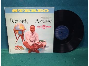 The Richard Evans Trio. Richard's Almanac On Argo Records Stereo. Deep Groove Vinyl Is Very Good Plus Plus.