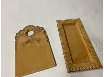 Pier1 Ceramic Cheese Board And Tray