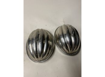 Two Metal Covered Kitchen Molds