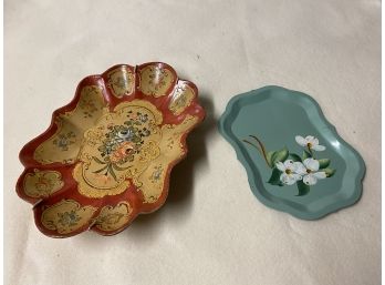 Two Vintage Trays