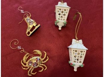 Swarovski And Lenox Ornaments