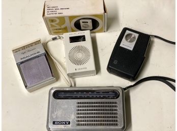 Assortment Of Four Transistor Radios (ALL WORKING)