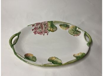 Flowered Serving Platter