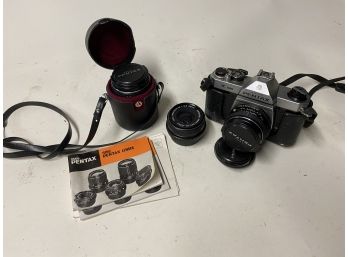 Asahi Pentax K1000 35mm Film Camera With Three Lenses