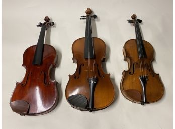 Trio Of Antique Violins