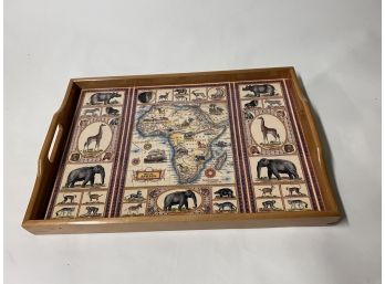 African Themed  Serving Tray
