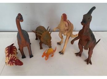 Vintage Mixed Dinosaurs Toy Lot