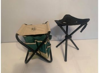 Garden Tool Bag W/ Folding Stool & Folding Tripod Golf  Stool