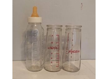 Vintage Glassware , Baby Bottle & Nursing Bottle Lot