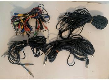 Microphone Cable , XLR , XLP , TRS , Jack Connector Mixed Lot