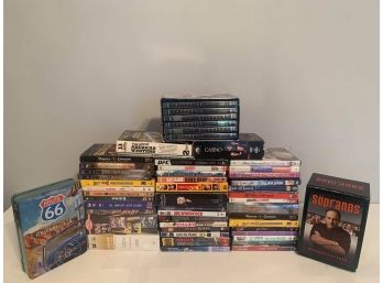 Lot Of DVD &  3 - VHS Lot New And Used