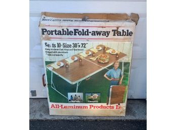 Portable Fold Away Table  30'' X 72''