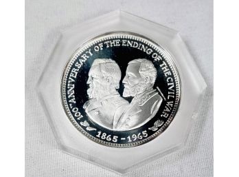 100 Year Anniversary Of The Civil War Silver Coin