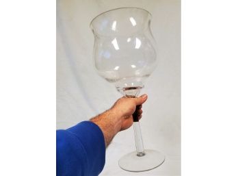 Giant Wine  Glass        16 Inches Tall And 7 Inches Wide