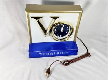 VO Seagrams Light Up Clock