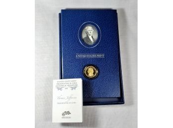 US MINT $1 Commemorative Proof  Coin Set Thomas Jefferson