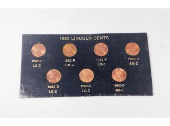 !982 Sealed  Uncirculated Cents(All 7 Varieties)