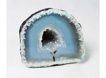 Geode Blue Rock Paper Weight