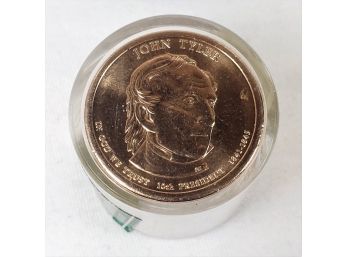 Roll Of 12 Uncirculated $1 Dollar Presidential Coins John Tyler 10th President