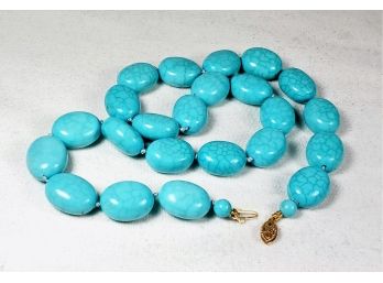 14k And Blue Stone Necklace