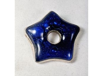 Sterling Blue Stone Star Pendant
