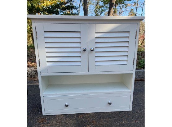 Small White Painted Cabinet