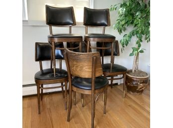 Seven Nice Vintage 1970s Restaurant Dining Chairs