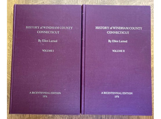 2 Volume Set 'History Of Winham County, Connecticur'