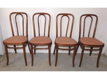 Set Of 4 Bentwood Ice Cream Chairs