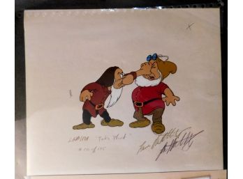 1998 Disney Animation Cell With Certificate Of Authenticiy, Signed