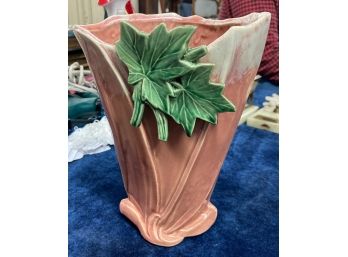 Unusual Signed McCoy Vase