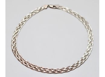 Sterling Silver Braided Six (6) Strand Necklace  .595ozt
