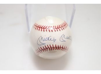 Authentic Mickey Mantle Autographed Numbered Baseball