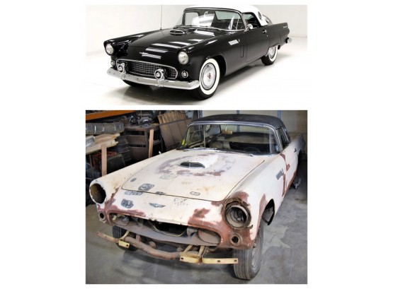 '56 Ford Thunderbird Restoration Project Car With Parts