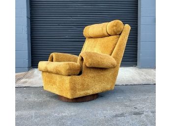 Amazing Rare Mid Century Adrian Pearsall Craft Associates Swiveling Rocking Lounge Chair