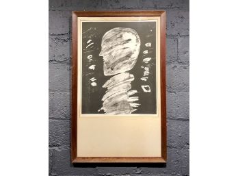 Rare Abstract Menashe Kadishman Artist Proof Lithograph Signed And Dated 1960