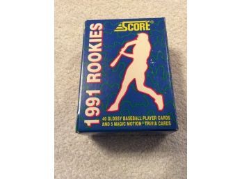 1991 Score Baseball Card Rookies Complete 40 Card Set