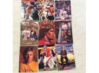 Pro Line NFL Football John Elway 9 Card Set.