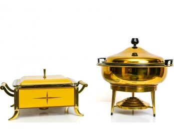 Mid-Century Enamel Chafing Dish And More