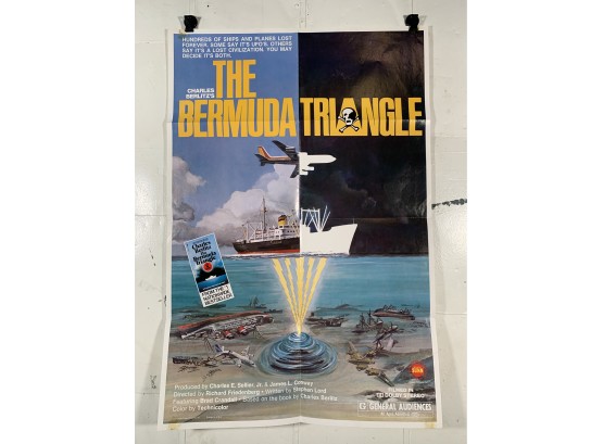 Vintage Folded One Sheet Movie Poster The Bermuda Triangle 1979
