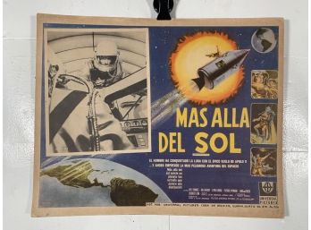 Vintage Movie Theater Lobby Card Joirney To The Far Side Of The Sun 1969
