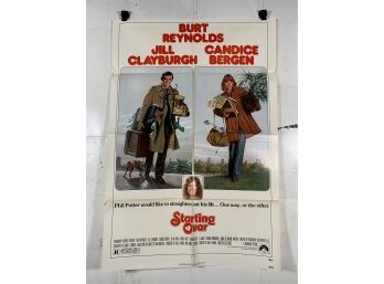 Vintage Folded One Sheet Movie Poster Starting Over 1979
